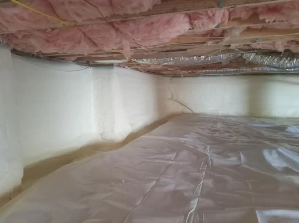 Crawl space encapsulation with closed-cell spray foam for Roof Maintenance in Willows